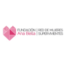 „Fundacion Ana Bella Red de Mujeres Supervivientes“-Logo mit einem stilisierten rosa Herzen aus Polygonen, in einem weißen Kreis.
