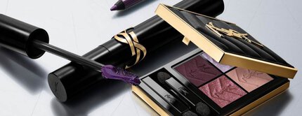 YSL-Augen-Make-up in Lila mit Palette