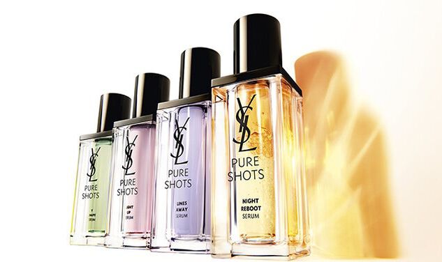 Quatre serums de soin YSL Pure Shots.