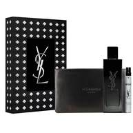 MYSLF Eau de Parfum Coffret Fetes avec flacon de parfum, format voyage et pochette couture dans un ecrin YSL.