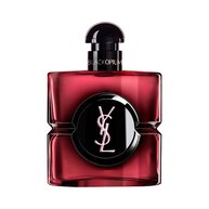 Flacon Black Opium Eau de Parfum Pink Glaze en laque rose
                        fonce avec un centre noir et le logo Cassandre YSL argente.