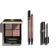 Produits de maquillage des yeux YSL sur fond blanc