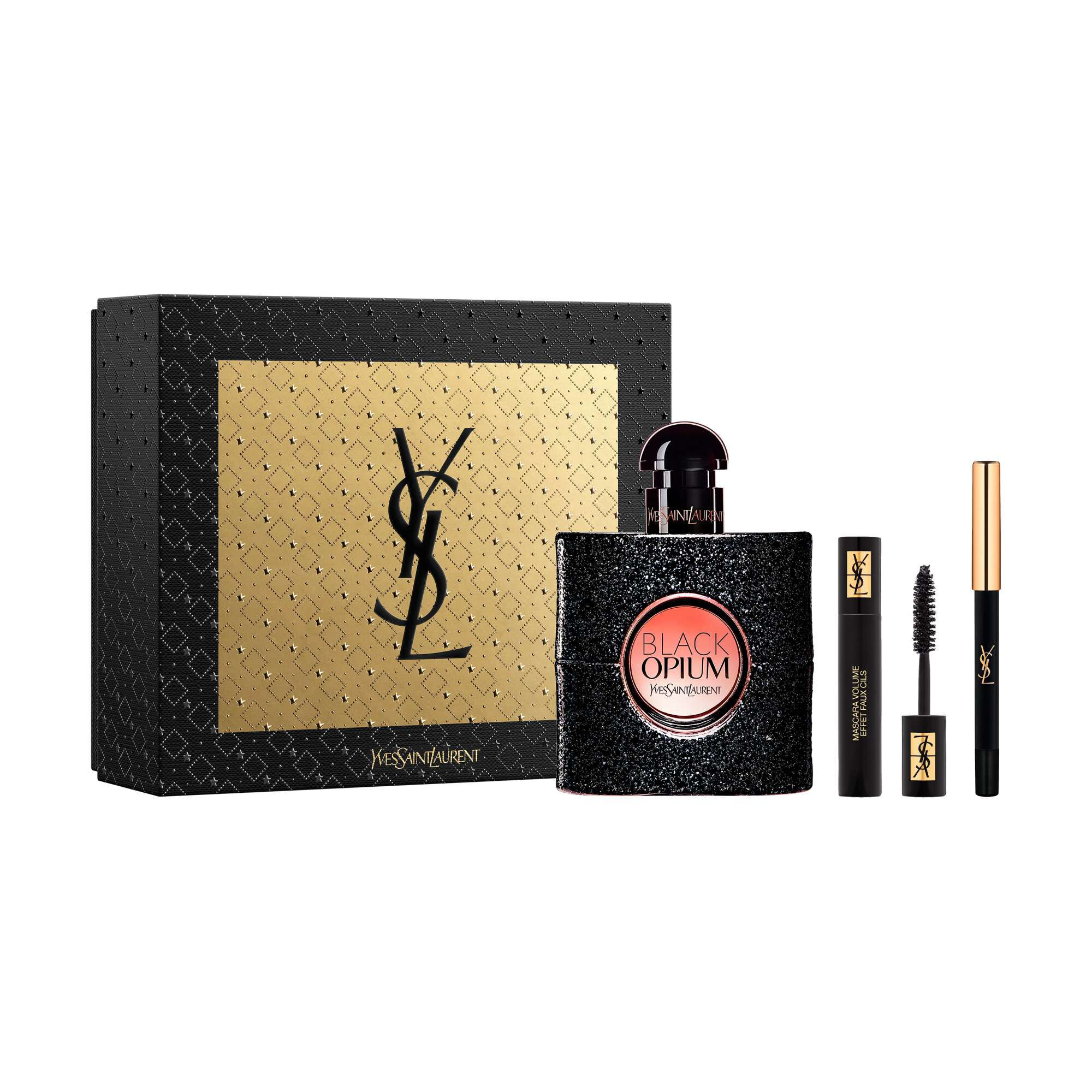 COFFRET BLACK OPIUM EAU DE PARFUM 50ML + MAQUILLAGE YEUX